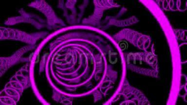 3D紫光闪烁循环VJ循环运动背景